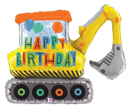 Birthday Construction Excavator