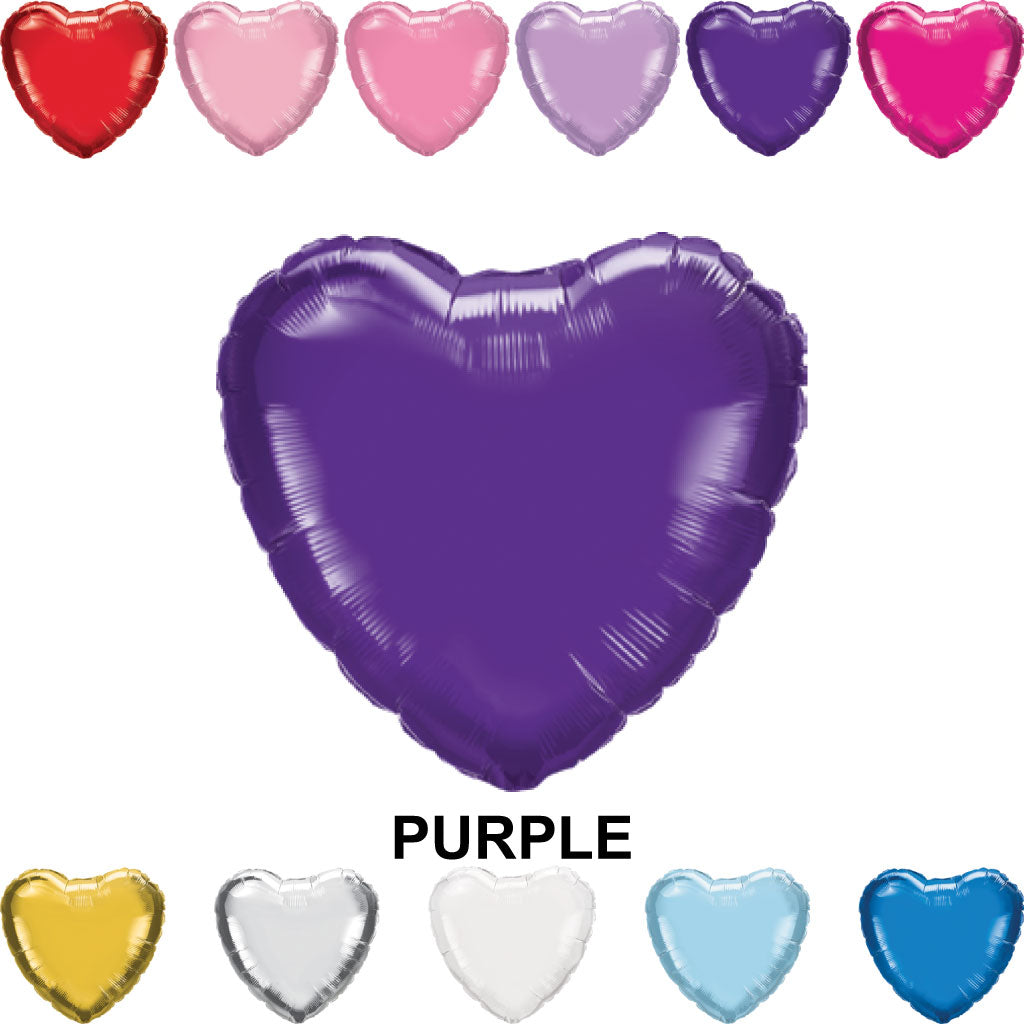 18" Heart Mylar Balloons (Foil)