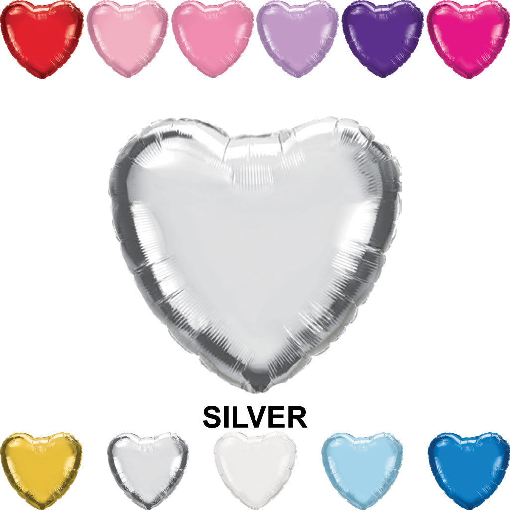 18" Heart Mylar Balloons (Foil)