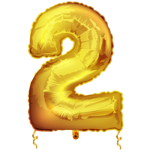 Gold Number "2"