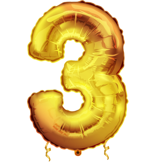 Gold Number "3"