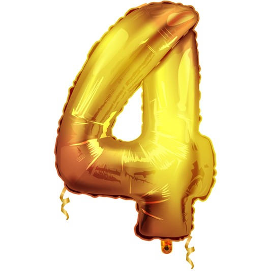 Gold Number "4"